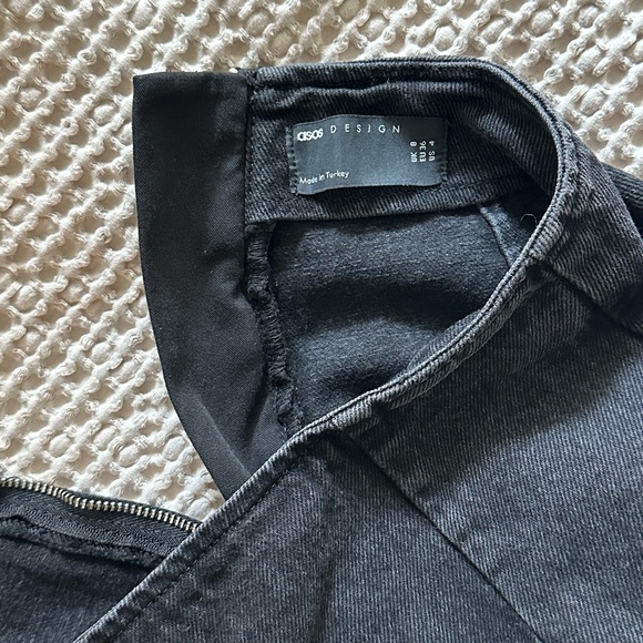 Asos Design Black Denim Skirt - Picture 3 of 3